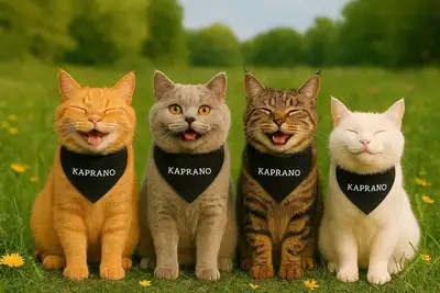 Cats & dogs bandana, View more