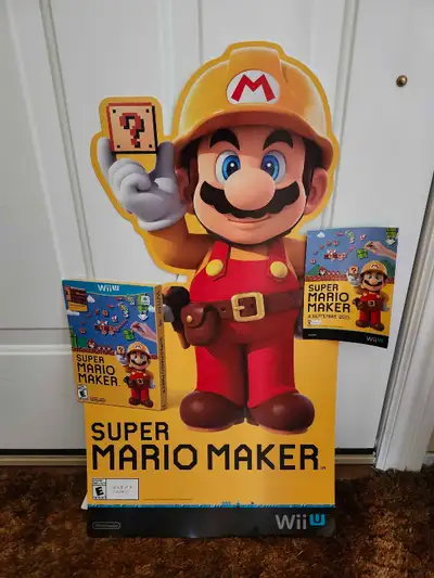 Super Mario Maker Wii U Promo Display, View more