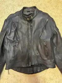 Manteau Harley en cuir & doublure enlevable