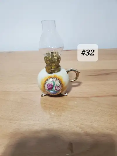 Assortment  of Antique Oil Lamps, View more