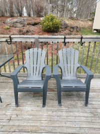 Outdoor pation adirondack chairs