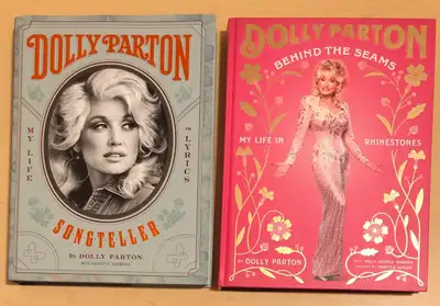 Dolly Parton large hardcover books ($25 each) Songteller +, View more
