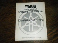 Yamaha Snowmobile Carburetor Manual Diaphragm Type