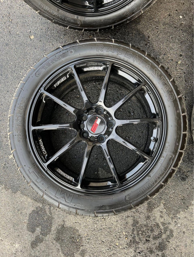 4 ECC Black Forged Magnesium Lightweight Wheels in Tires & Rims in Mississauga / Peel Region - Image 2