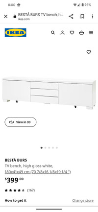 Used Ikea TV Bench