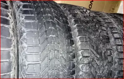 Selling 4 Firestone Winter & Ice snow tires with good tread, no flats ever, mounted on Hyundai (fact...
