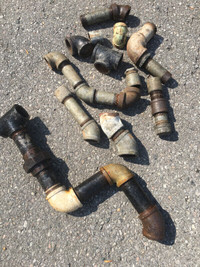 Price Drop  - Assorted Galvanized Plumbing Fittintings 1.5" & 2"