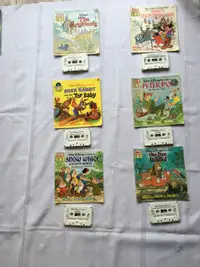Collection 12 livres/cassettes Disney vintage