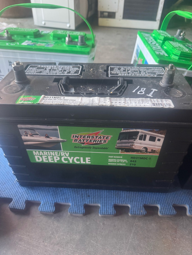 group 31 interstate rv/marine deep cycle battery in Other in Kawartha Lakes