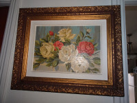 Vintage Oil painting in wood frame