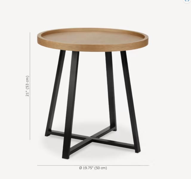 Bouclair Metal and Wood Side Table in Other Tables in Ottawa - Image 3