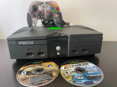 Microsoft Xbox Original Console Games and Controller, View more