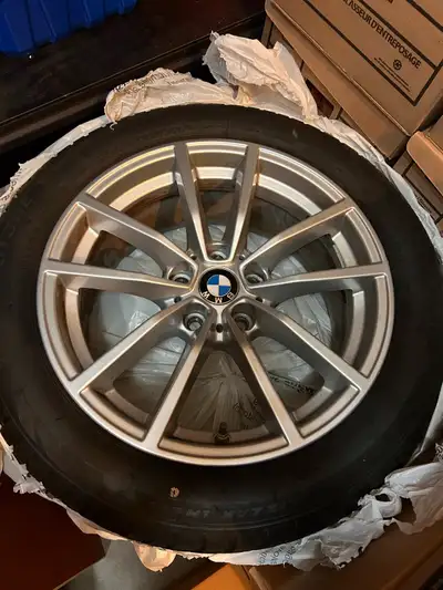 Used for 4 months only. EUC set of 4 Bridgestone winter tires on BMW rims. Specs: 225/50R17 98H Pick...