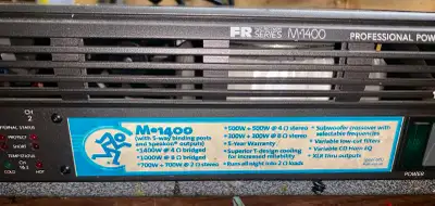 Mackie M1400 power amp , View more