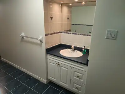 Spacious 1 bedroom basement suite in a house. Close to community centre, ice rink, parks and minutes...