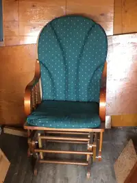 Green glider chair. $25