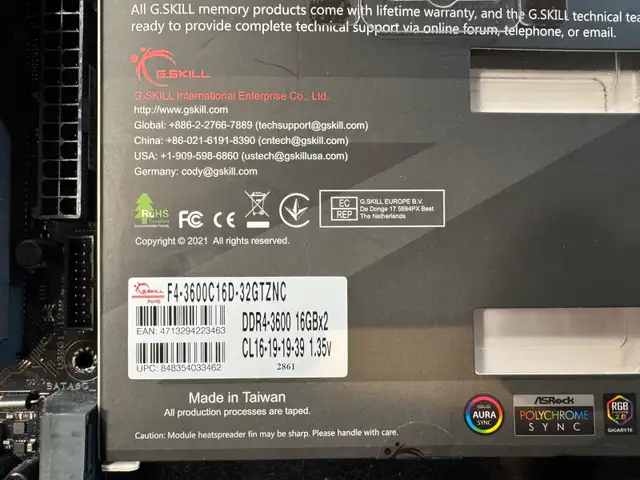 Asus X570-Plus(wifi) with Ryzen 9 5900X and ram62863273927425122