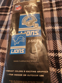 New in package, Detroit Lions  NFL Football 2 Sided Garden Flag