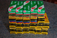 VERY RARE 22 COLOR PRINT FILMS IN 110 CARTRIDGE,17 KODAK,5 FUJI.