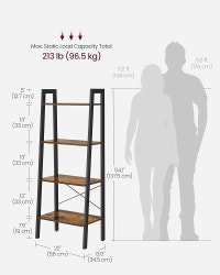 Metal frame Ladder Shelf, 4-Tier Bookshelf, Storage Rack Markham / York Region Toronto (GTA) Preview