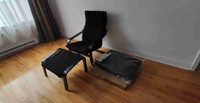 2 Armchairs + 1 footstool