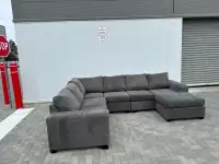 Free Delivery/ Grey Leons Ushape Sectional couch Sofa Lshape