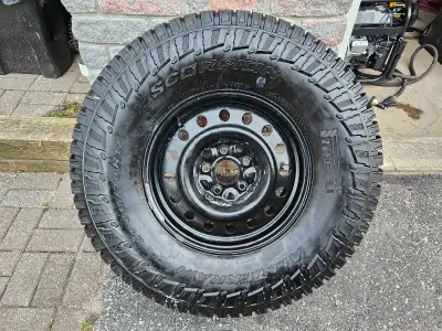 4 Pirelli Scorpion A/T Plus tires. 315/70r17 (35s) for sale. Each tire has 14/32 tread remaining. Ex...