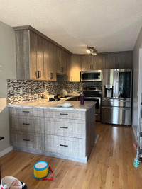 Kitchen cupboard Refacing & Refinishing   (Calgary 403 361 4968)
