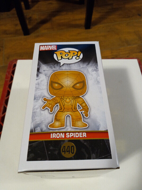 Marvel Pop Vinyl Iron Spider Gold LTD. Fan Vote Winner 10 Years in Arts & Collectibles in Trenton - Image 4