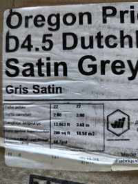 Mitten satin grey D4.5 dutchlap siding.