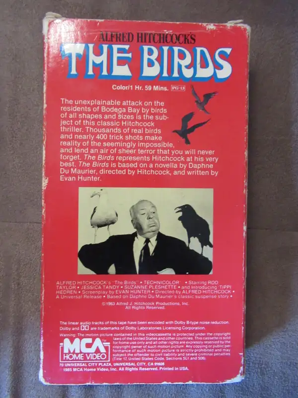 The Birds VHS Tape Used in CDs, DVDs & Blu-ray in Oshawa / Durham Region - Image 3