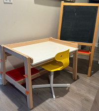 IKEA children Desk/ Chair/ Whiteboard
