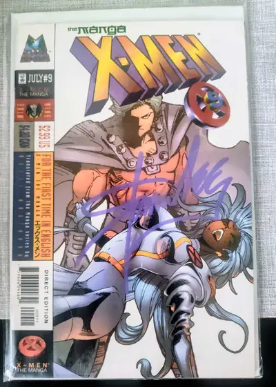 Signed Stan Lee X-MEN MARVEL MANGA Comic - No 9 - 1998, View more