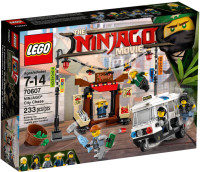 LEGO NINJAGO 70607 CITY CHASE , USED ,COMPLET WITH INST+BOX