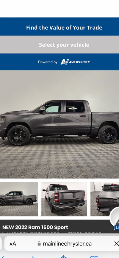 Stock wheels and tires off 2022 ram