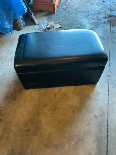 Small Black Storage Ottoman, View more