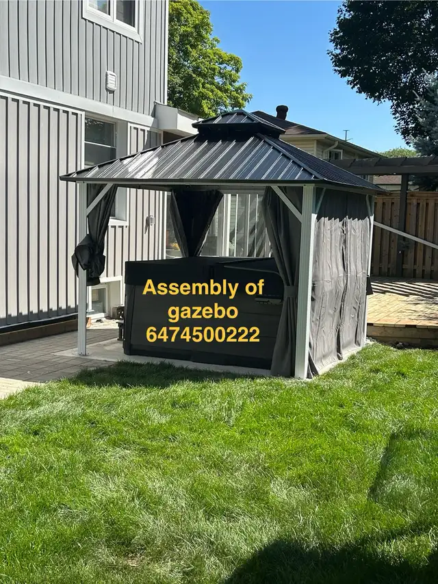 assembly of gazebo in Outdoor Tools & Storage in Oakville / Halton Region - Image 7