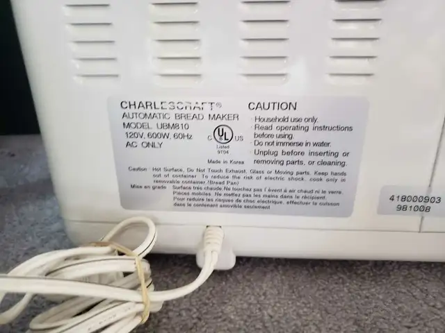 bread maker  in Microwaves & Cookers in Markham / York Region - Image 7