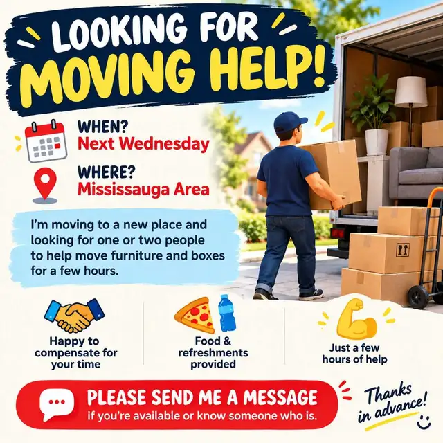 looking for help in moving 