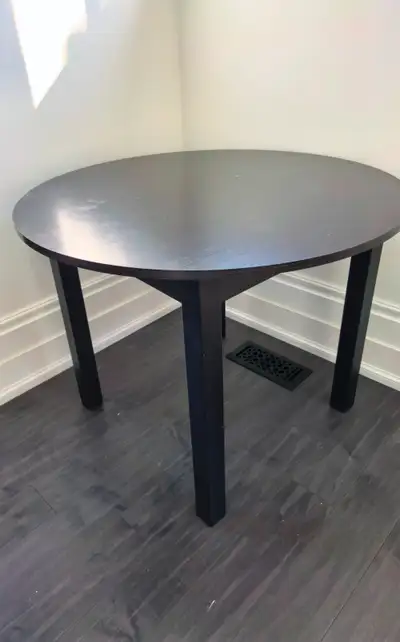 Black Round Dining Table / Kitchen Breakfast Table | Markham OBO, View more