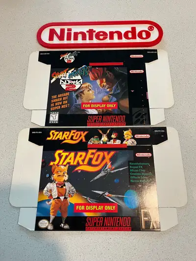 SNES For Display Only Promo Boxes Authentic , View more