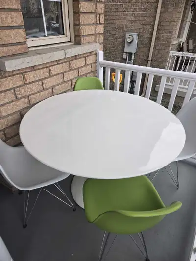 White Round Dining Table, View more