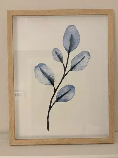 Minimalist Botanical Leaf Framed Wall Art, View more