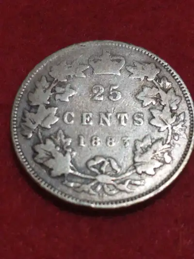 Beautiful 1883 Canada quarter .925 silver, KM#5, View more
