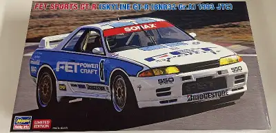 Hasegawa 1/24 FET Sports Nissan Skyline GT-R R32 Gr.A 1993 JTC race car model. Item is still sealed...