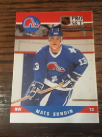 1990-91 Pro Set Hockey Mats Sundin Rookie Card #636