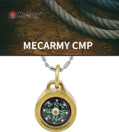 MecARMY CMP Mini TC4 Titanium Compass Pendant *NEW, View more