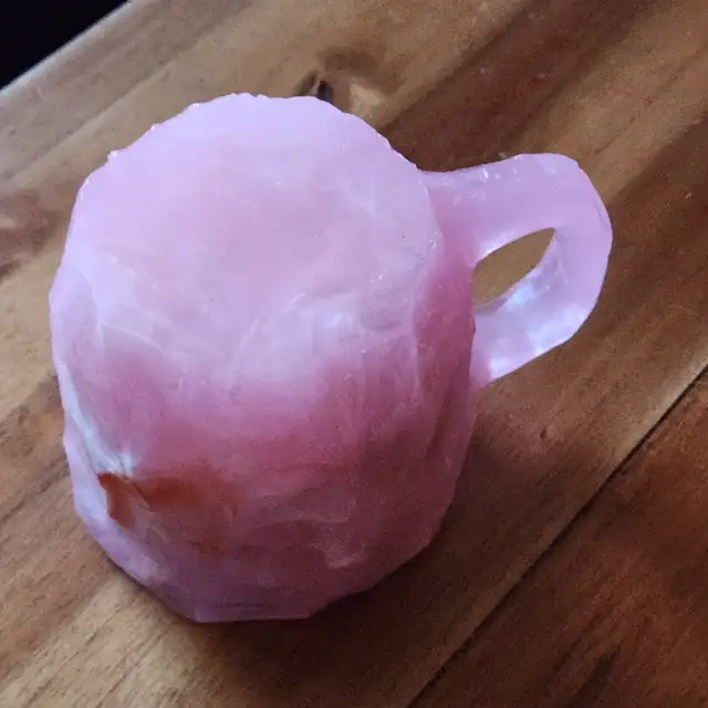 Pink RESIN cup/mug with metal liner in Arts & Collectibles in Fredericton - Image 7