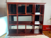 Wood Mirrored Mini Wall/Counter Shelf