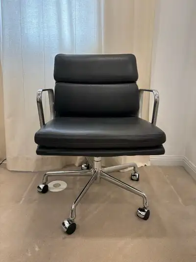 Authentic Eames Herman Miller Softpad Chair GREY, View more